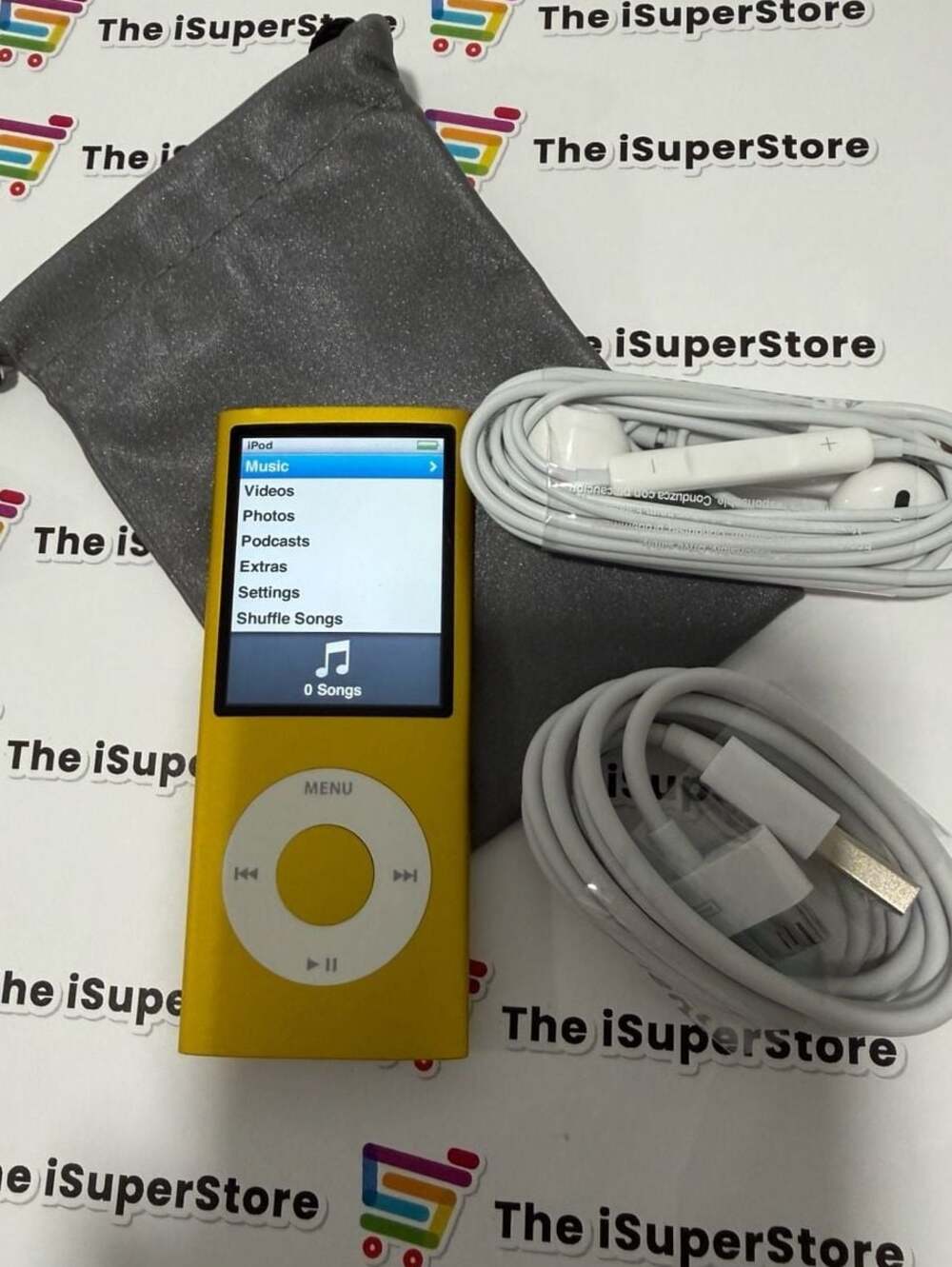 Refurbished Apple iPod Nano 4th Gen 8GB  - Yellow- New Battery- 1Yr Warranty